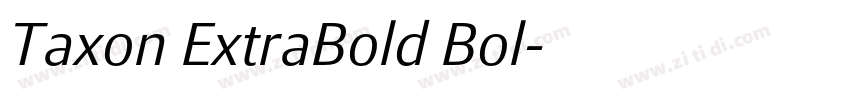 Taxon ExtraBold Bol字体转换